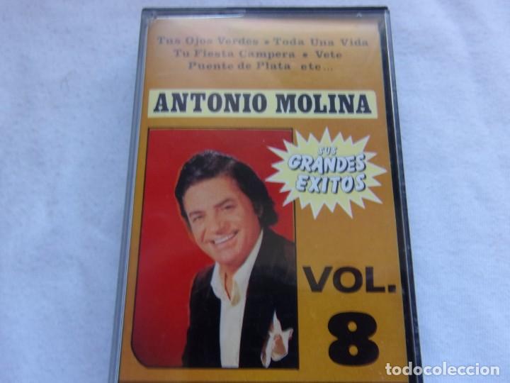 Casetes antiguos: ANTONIO MOLINA- GRANDES &Eacute;XITOS VOL. 1 - Foto 1