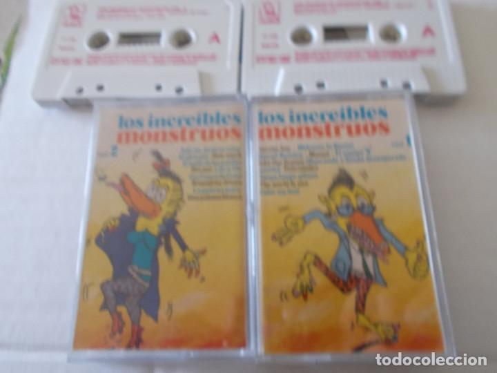 Casetes antiguos: LOS INCREIBLES MONSTRUOS VOL. 1 Y 2 - Foto 1