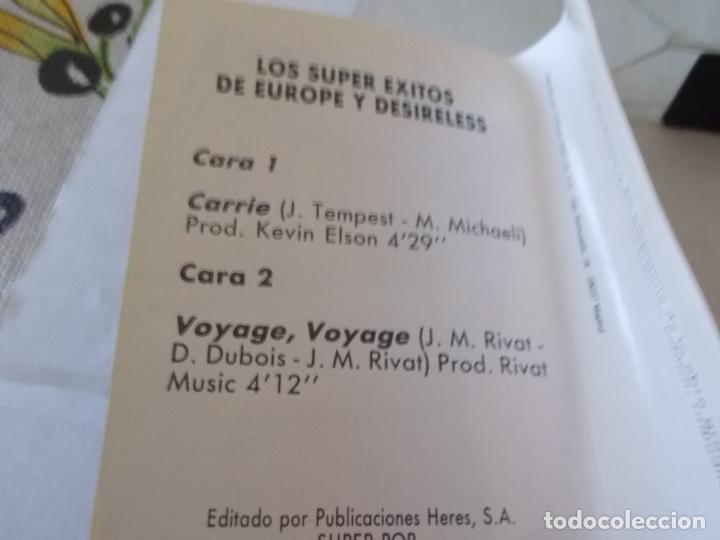 Casetes antiguos: LOS SUPER EXITOS DE EUROPE Y DESIRELESS - Foto 2