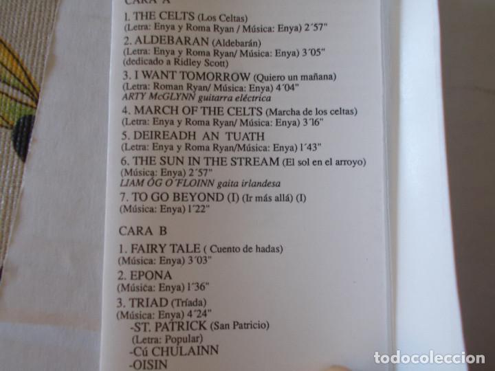 Casetes antiguos: ENYA, SHEPHERD MOONS, LOS CELTAS  2 CASETES - Foto 5