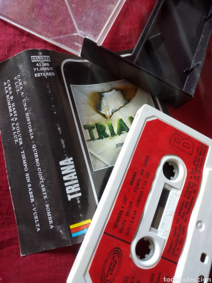 Casetes antiguos: TRIANA CASSETTE SOMBRA Y LUZ - Foto 3