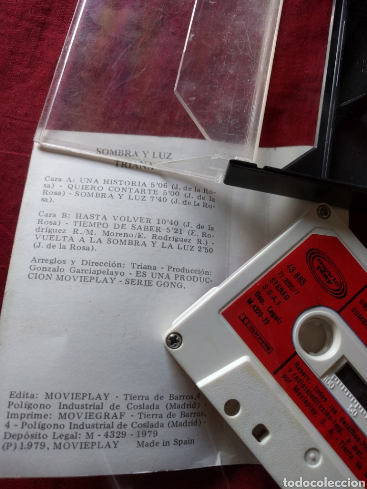 Casetes antiguos: TRIANA CASSETTE SOMBRA Y LUZ - Foto 4