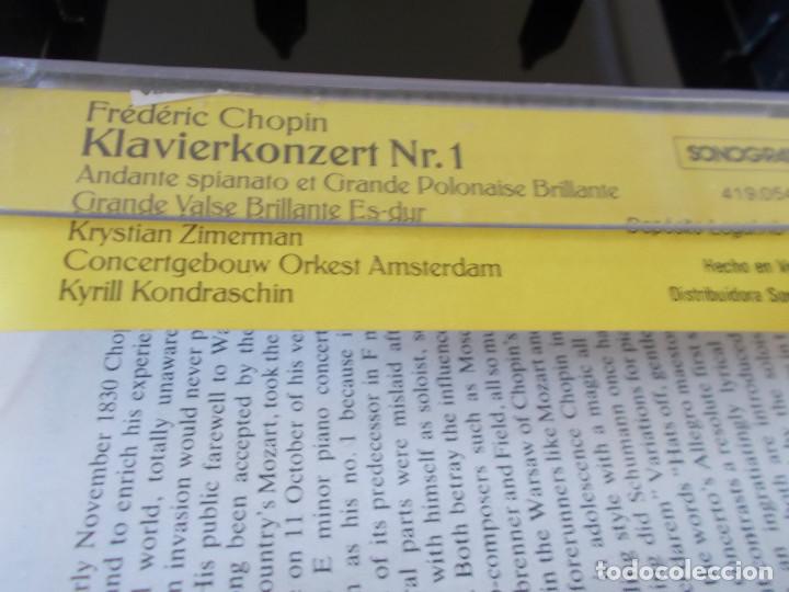 Casetes antiguos: FREDERIC CHOPIN. KLAVIERKONZERT NR 1 - Foto 3