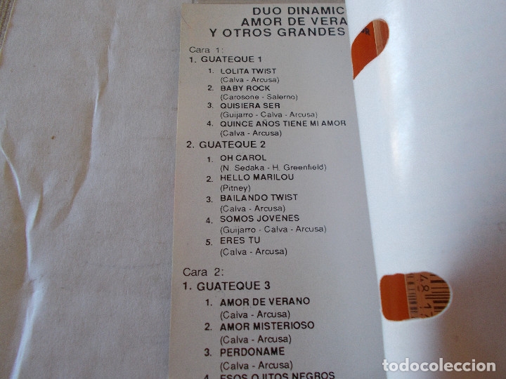 Casetes antiguos: DUO DINAMICO, AMOR DE VERANO. - Foto 3