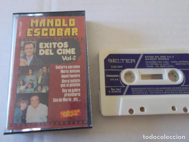 Casetes antiguos: MANOLO ESCOBAR, EXITOS DEL CINE VOL 2 - Foto 1