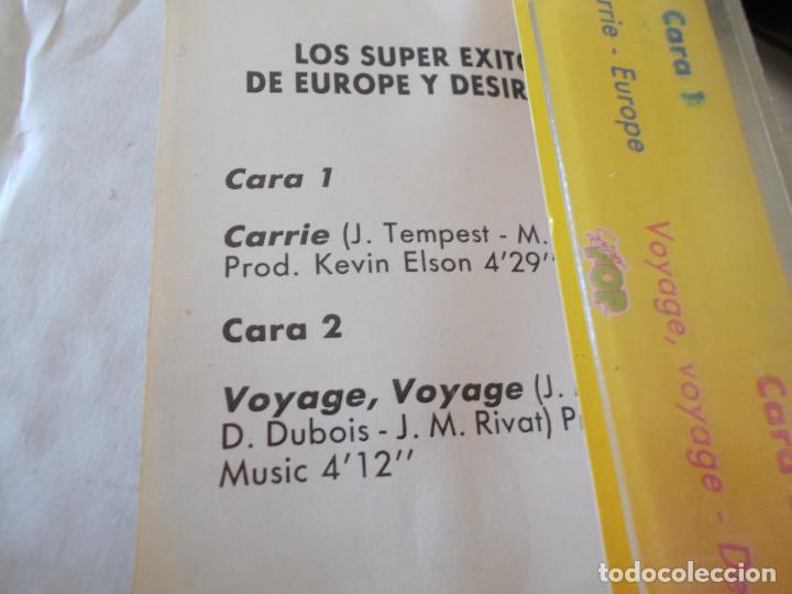 Casetes antiguos: LOS SUPER EXITOS DE EUROPE Y DESIRELESS - Foto 2