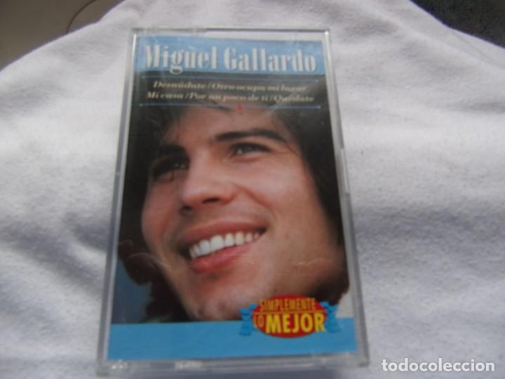 Casetes antiguos: MIGUEL GALLARDO - SIMPLEMENTE LO MEJOR- - Foto 1