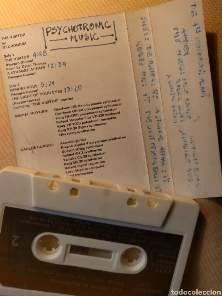 Casetes antiguos: NEURONIUM THE VISITOR CASSETTE - Foto 2