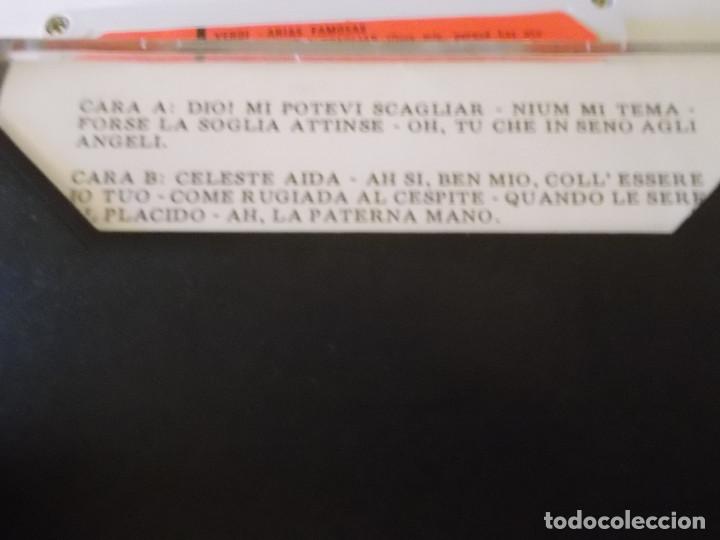 Casetes antiguos: VERDI. ARIAS FAMOSAS. - Foto 2