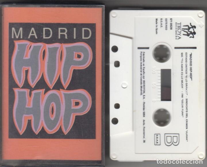 Casetes antiguos: Madrid Hip Hop cassette 1989 DNI Estado Cr&iacute;tico Sindicato del Crimen