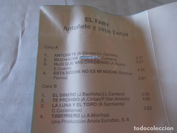 Casetes antiguos: EL FARY, ANTO&Ntilde;ETE Y OTROS EXITOS - Foto 2