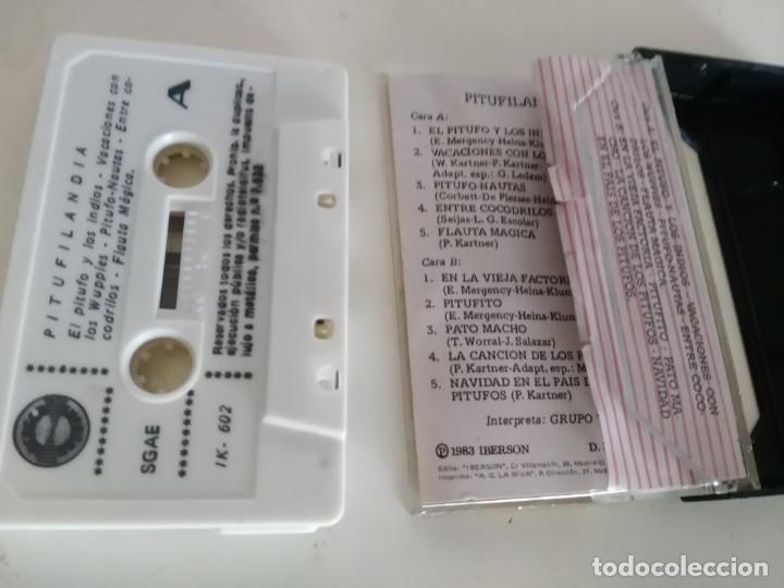 Casetes antiguos: PITUFILANDIA - exitos infantiles - interpreta grupo chis - Foto 2