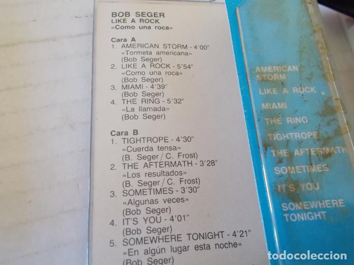 Casetes antiguos: BOB SEGER. LIKE A ROCK - Foto 2