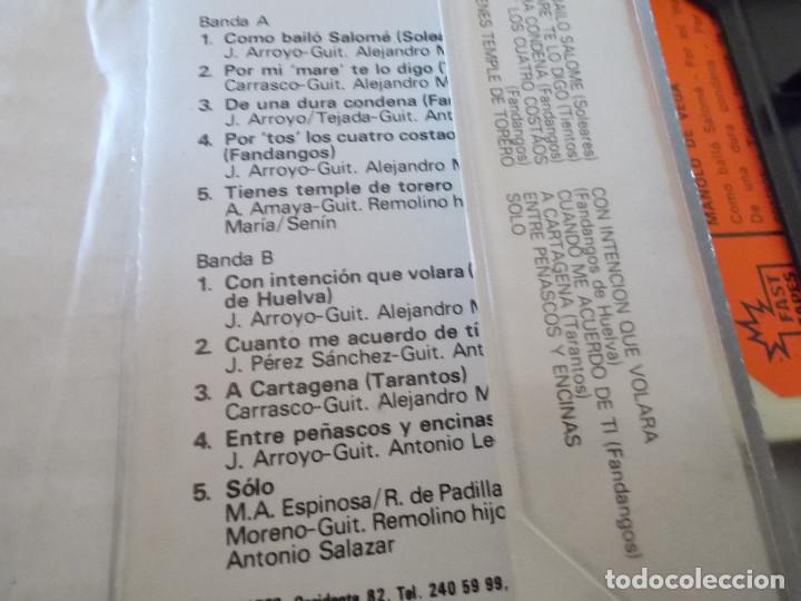 Casetes antiguos: MANOLO DE VEGA. - Foto 3