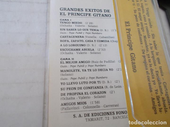 Casetes antiguos: GRANDES EXITOS DE EL PRINCIPE GITANO. - Foto 3