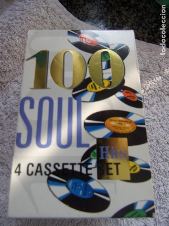 Casetes antiguos: 100 soul hits - 4 cassette set - - Foto 1