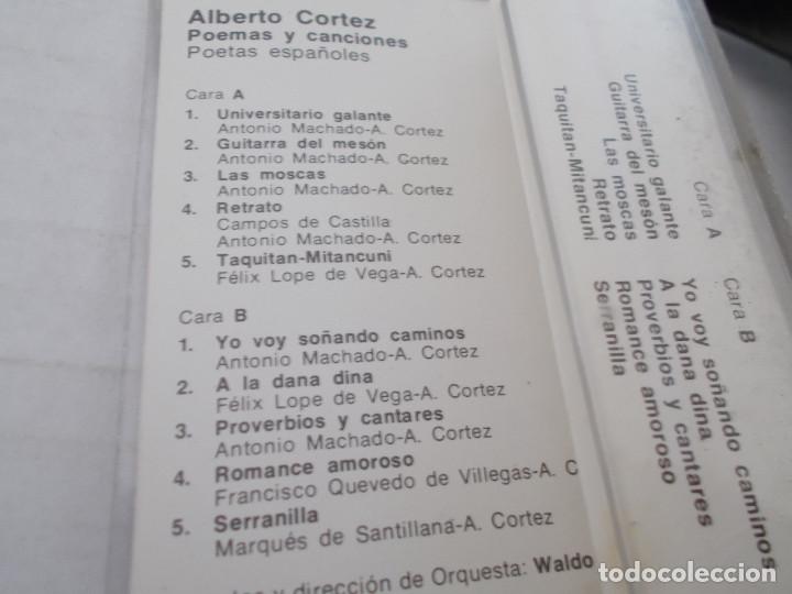 Casetes antiguos: ALBERTO CORTEZ POEMAS Y CANCIONES - Foto 2