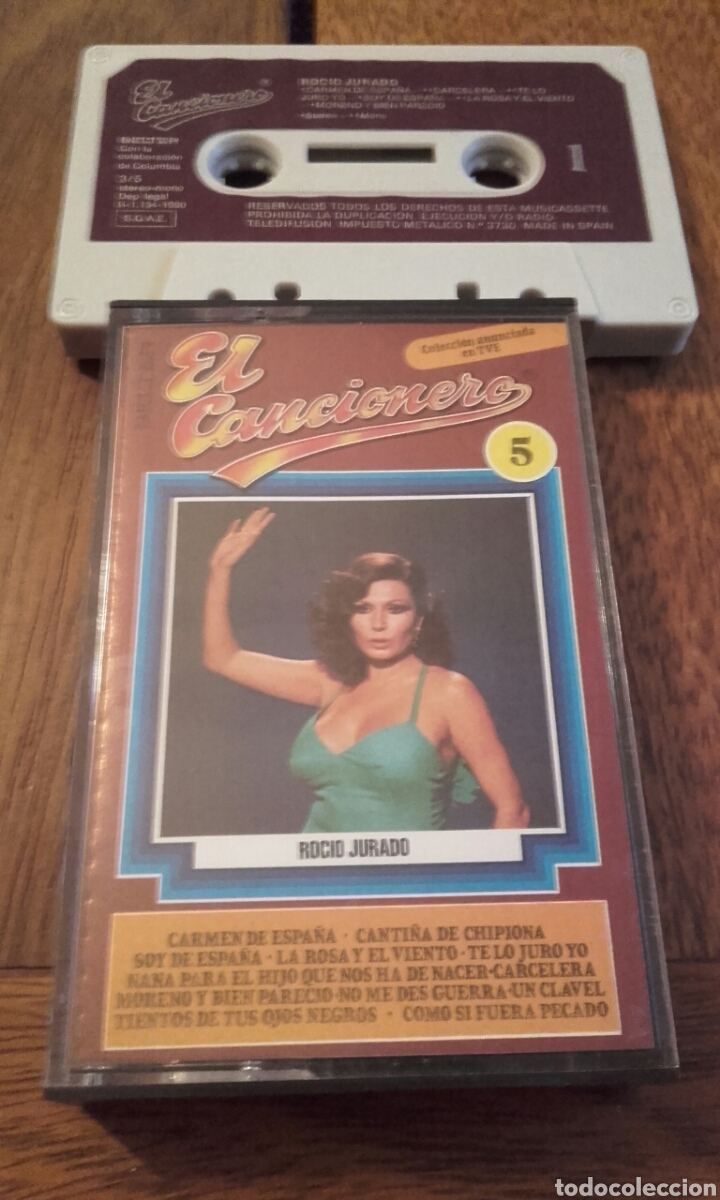 Casetes antiguos: EL CANCIONERO 5 ROCIO JURADO COLECCI&Oacute;N TVE 1980