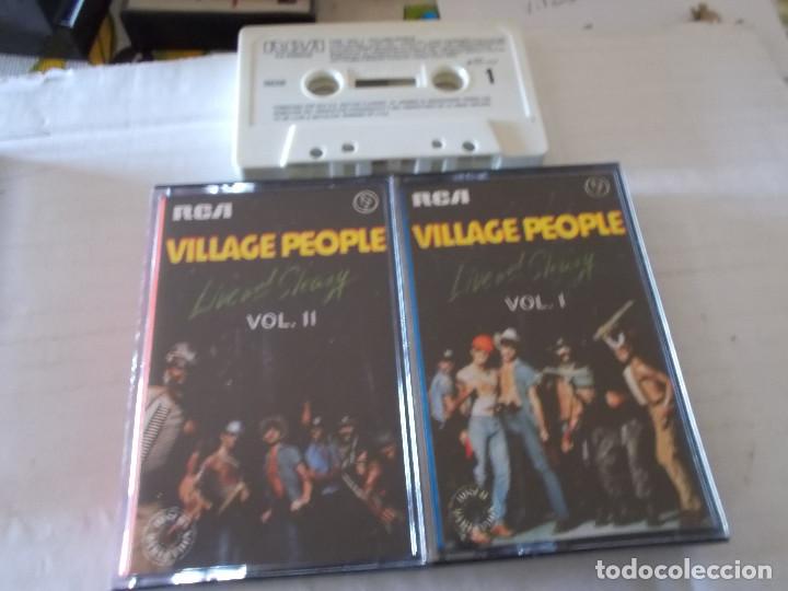 Casetes antiguos: VILLAGE `PEOPLE  LIVE AND SLEAZY - Foto 1