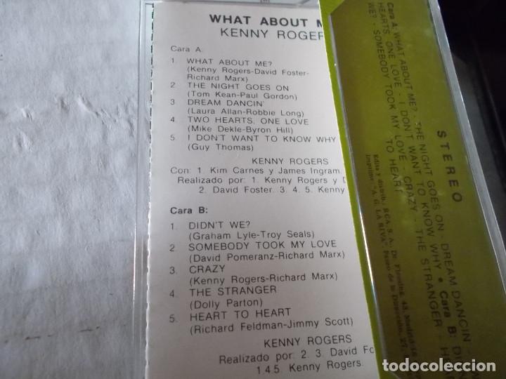 Casetes antiguos: KENNY ROGERS. WHAT ABOUT ME - Foto 2