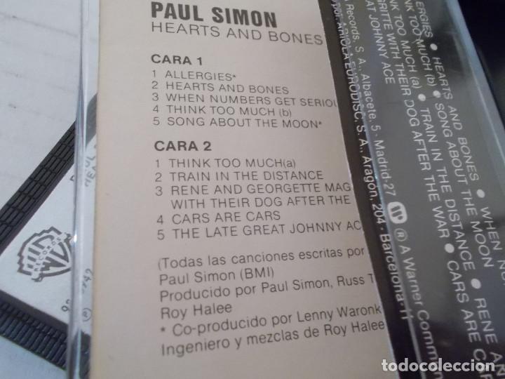 Casetes antiguos: PAUL SIMON. HEARTS AND BONES - Foto 2