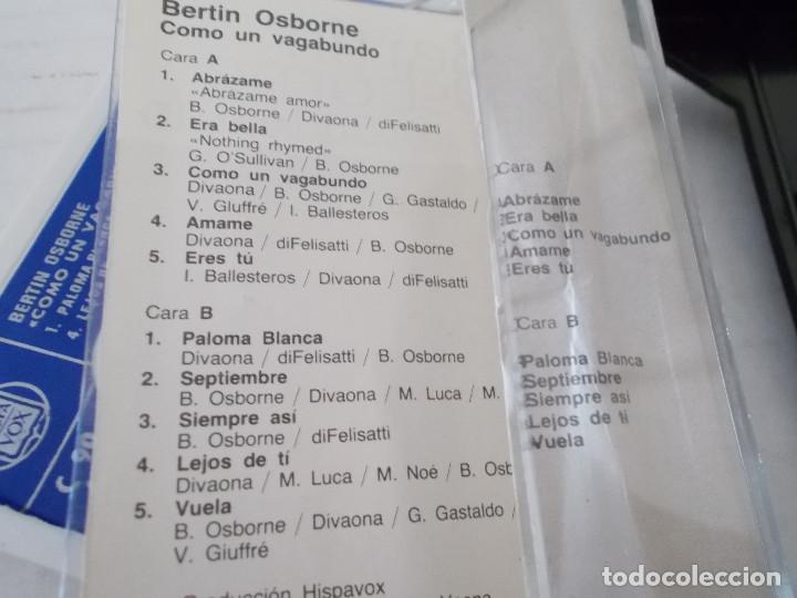Casetes antiguos: BERTIN OSBORNE. COMO UN VAGABUNDO - Foto 2