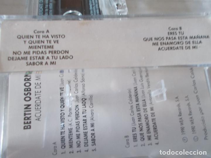 Casetes antiguos: BERTIN OSBORNE. ACUERDATE DE M&Iacute; - Foto 2