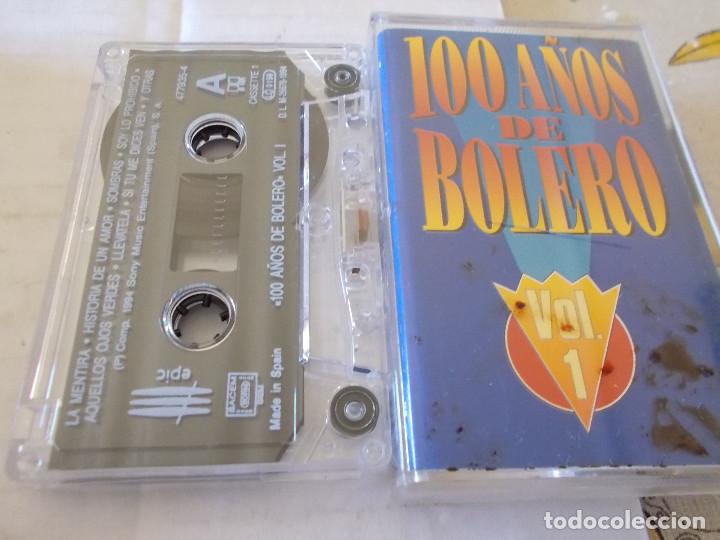 Casetes antiguos: 100 A&Ntilde;OS DE BOLERO VOL. 1 - Foto 1