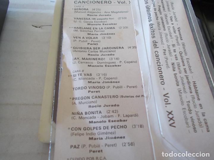 Casetes antiguos: LOS ULTIMOS EXITOS DE EL CANCIONERO.  N&ordm; 25 - Foto 2