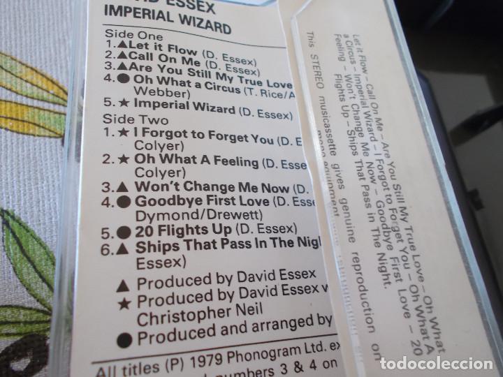 Casetes antiguos: DAVID ESSEX. IMPERIAL WIZARD - Foto 2