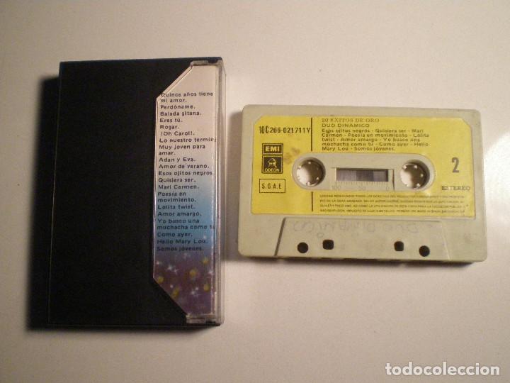 Casetes antiguos: DUO DINAMICO - 20 Exitos De Oro - CASETE EMI ODEON 1980 - Foto 2