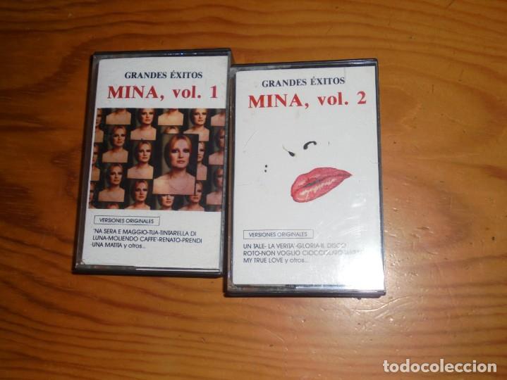 Casetes antiguos: MINA. GRANDES EXITOS. VOL. 1 Y 2. ASPA, 1989 . CASETE - Foto 1