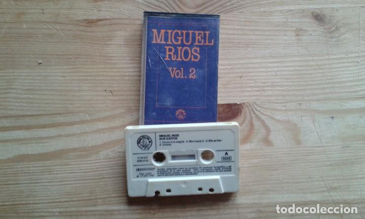 Casetes antiguos: MIGUEL RIOS - SUS EXITOS VOL 2     CASSETTE 1982 - Foto 1
