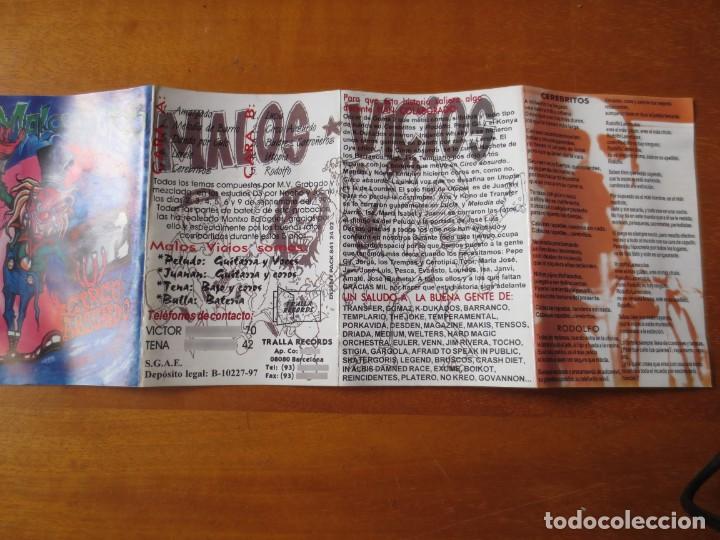 Casetes antiguos: Malos Vicios - Circo Absurdo (Cinta Cassette 1997) - Foto 5