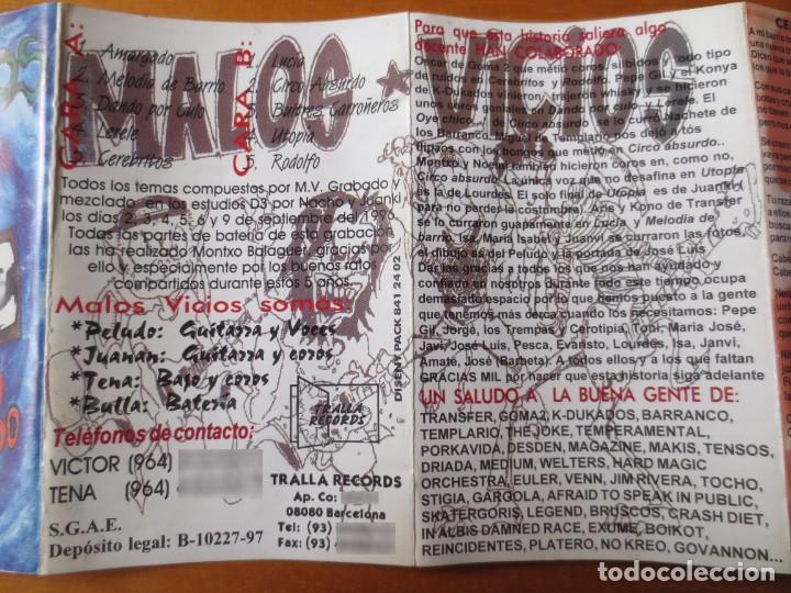 Casetes antiguos: Malos Vicios - Circo Absurdo (Cinta Cassette 1997) - Foto 6