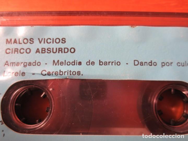 Casetes antiguos: Malos Vicios - Circo Absurdo (Cinta Cassette 1997) - Foto 14