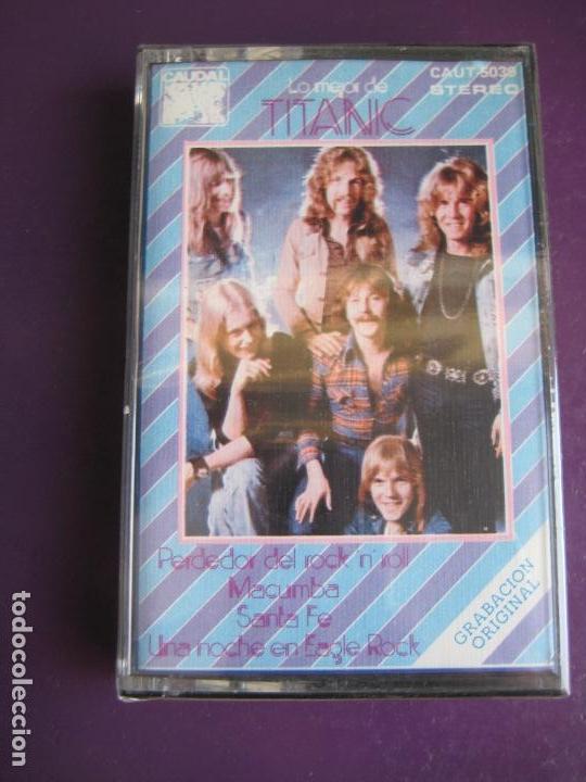 Casetes antiguos: LO MEJOR DE TITANIC CASETE CAUDAL PRECINTADA - HARD ROCK NORUEGO 70'S
