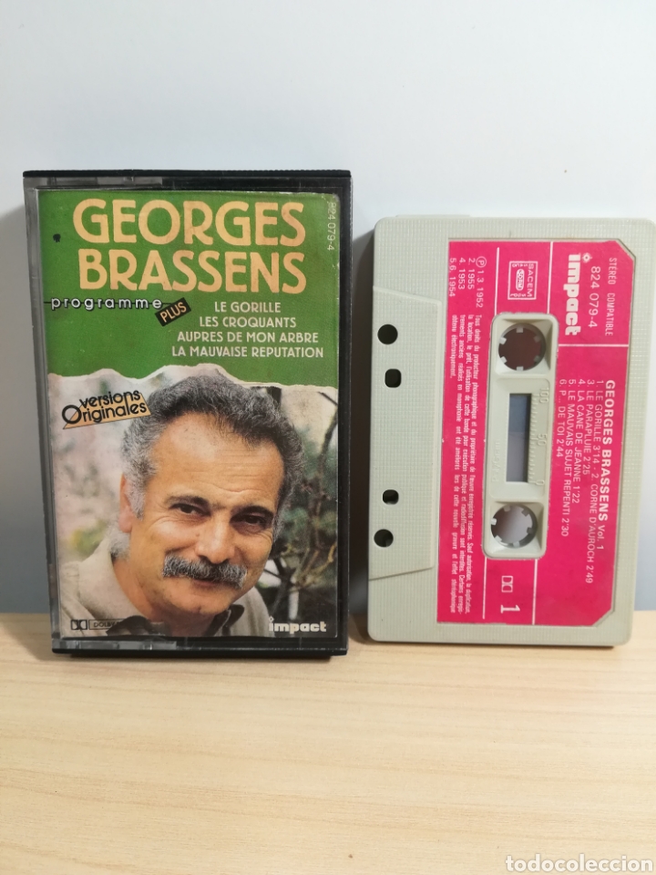 Casetes antiguos: GEORGES BRASSENS - VO - IMPACT - Foto 1