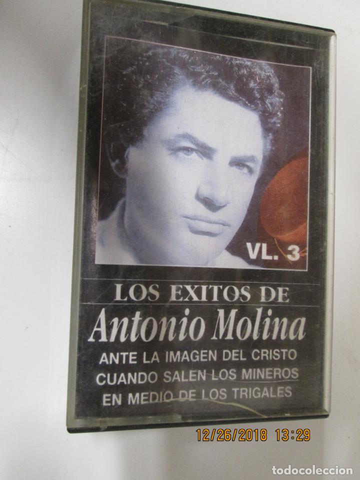 Casetes antiguos: ANTONIO MOLINA  LOS EXITOS VOL 3 - Foto 1