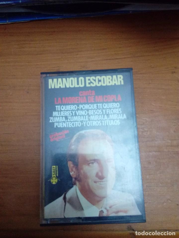 Casetes antiguos: MANOLO ESCOBAR CANTA LA MORENA DE MI COPLA. C23F - Foto 1