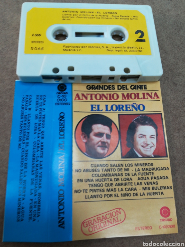 Casetes antiguos: Antonio molina/el lore&ntilde;o casete 1980 - Foto 1