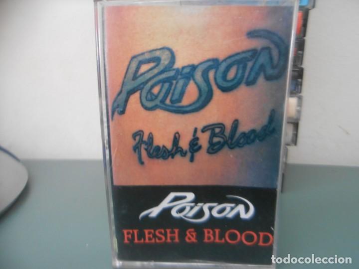 Casetes antiguos: POISON - FLESH & BLOOD - Foto 1