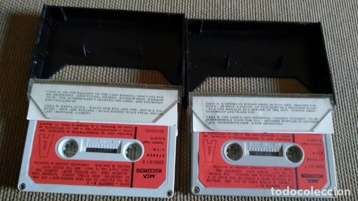 Casetes antiguos: Doble Cassettte Evita. 1976 - Foto 2
