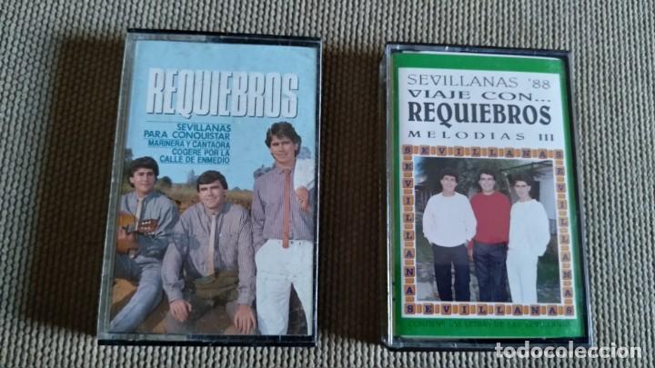 Casetes antiguos: 2 Cassettes sevillanas .Requiebros. A&ntilde;os 80