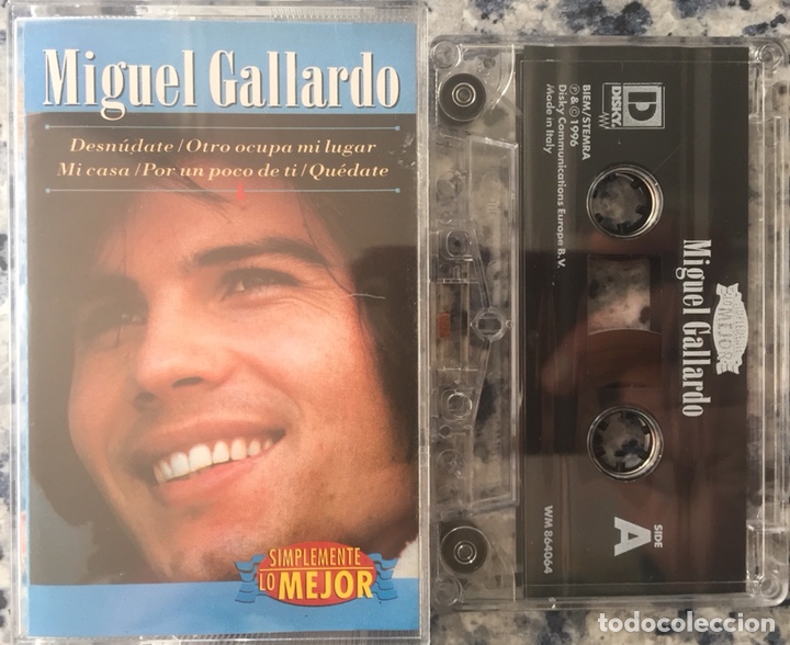Casetes antiguos: Cassette MIGUEL GALLARDO - Simplemente Lo mejor (1996) - Foto 1