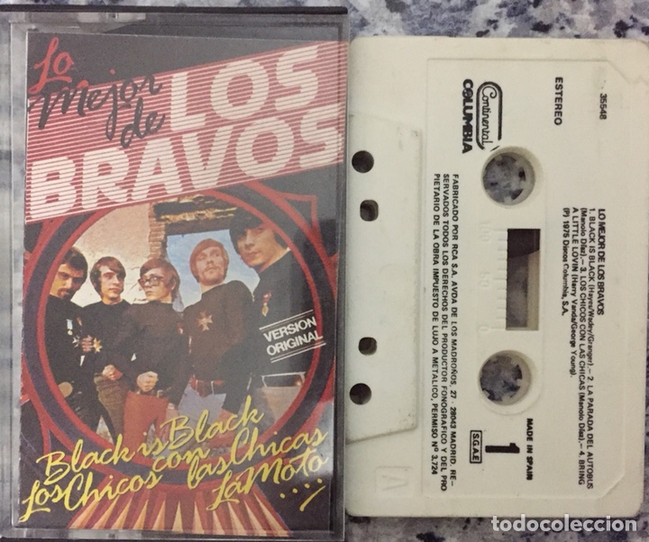 Casetes antiguos: LO MEJOR DE LOS BRAVOS - Black is Black y+ - Foto 1
