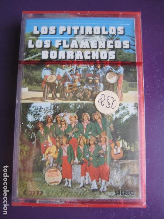 Casetes antiguos: LOS PITIROLOS Y LOS FLAMENCOS BORRACHOS CASETE MOVIEPLAY PRECINTADA - CARNAVAL CADIZ CHIRIGOTAS