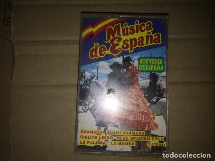 Cassetes antigas: Cinta de m&uacute;sica Caset MUSICA DE EAPA&Ntilde;A SOUVENIR
