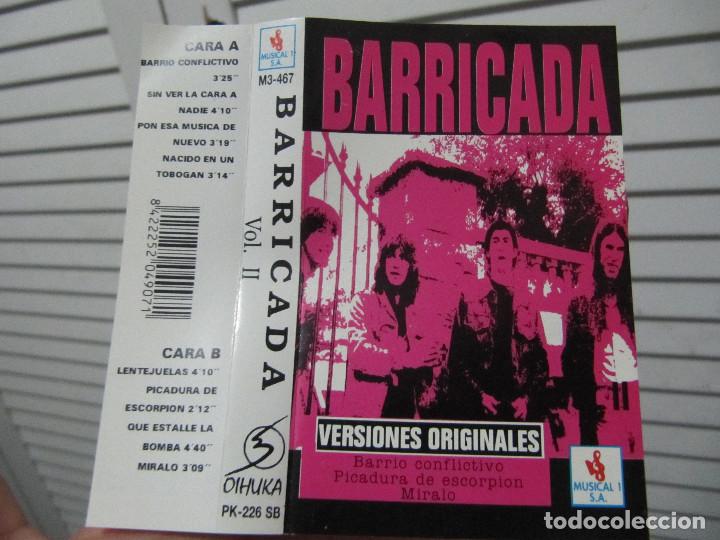 Casetes antiguos: BARRICADA - VOL.II - Foto 5