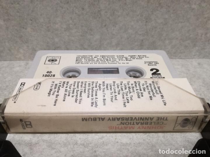 Casetes antiguos: CINTA - CASSETTE - CASET - JOHNNY MATHIS - CELEBRATION - CBS 1981 - Foto 3